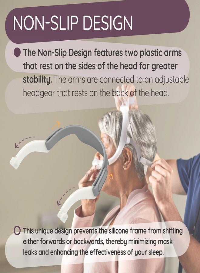 Ximoon Replacement Headband with Arm for DreamWear Headgear Compatible with DreamWear Nasal Pillow Masks - Image 3